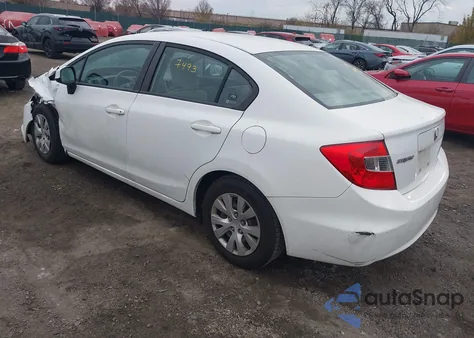 2012 Honda Civic Lx z USA, uszkodzony, nr VIN 19XFB2F56CE356435